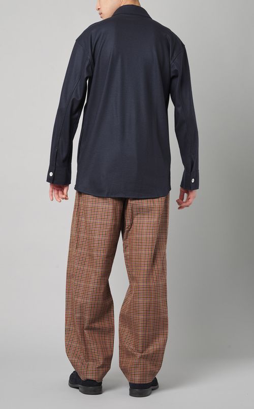 ビッグポケットウールシャツ