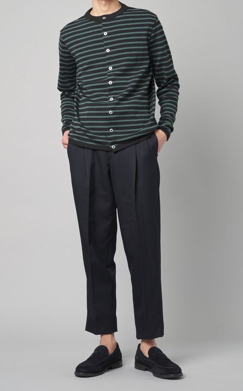 ボーダーカーディガン