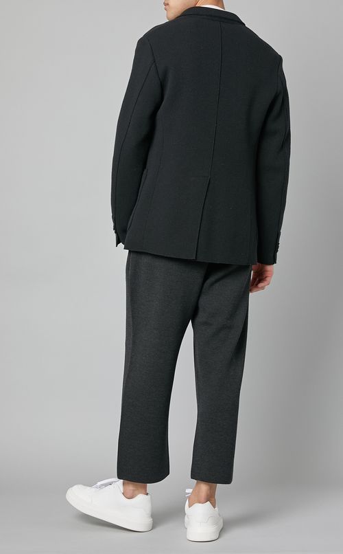 ウールジャージ3ボタンジャケット