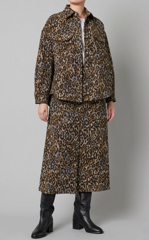 レオパードタイトスカート