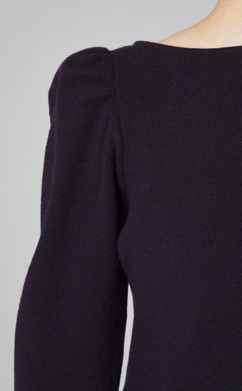 レイヤードニットプルオーバー