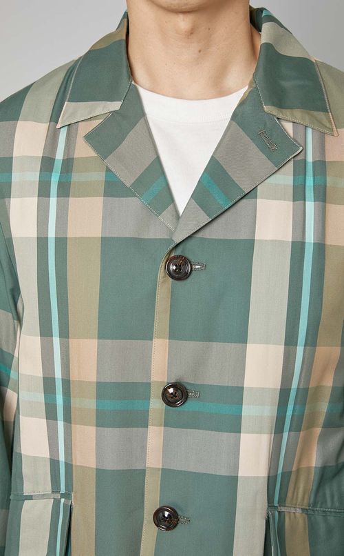 チェックバルカラージャケット