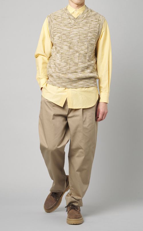 シルクコットンVネックベスト