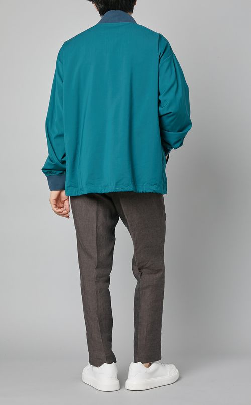 シルクジップブルゾン