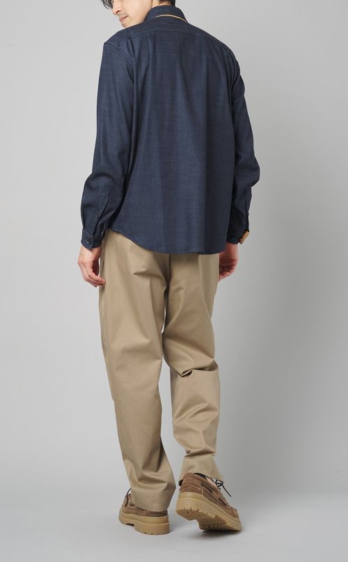 トリアセテートダブルポケットシャツ