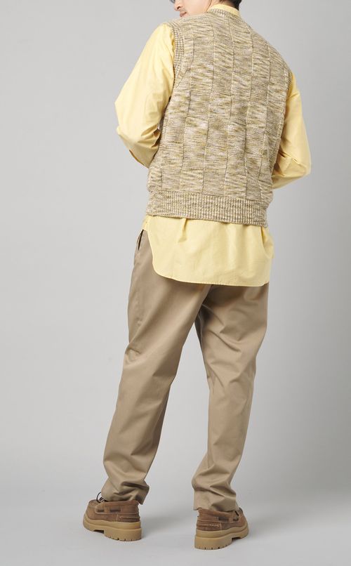 シルクコットンVネックベスト