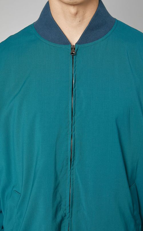 シルクジップブルゾン