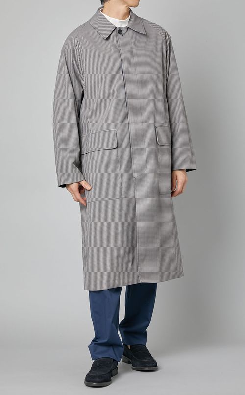 リバーシブルステンカラーコート