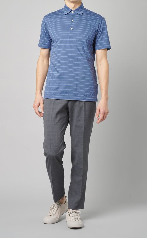 ボーダーポロシャツ