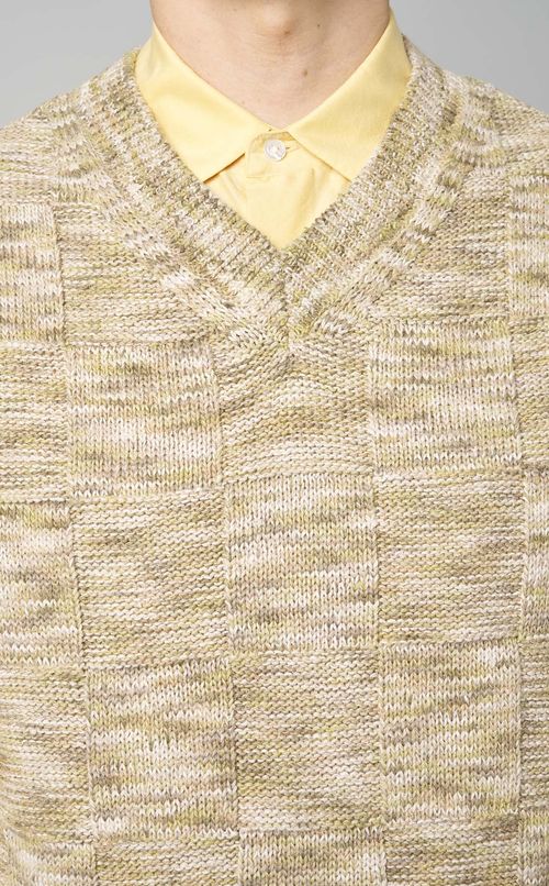 シルクコットンVネックベスト