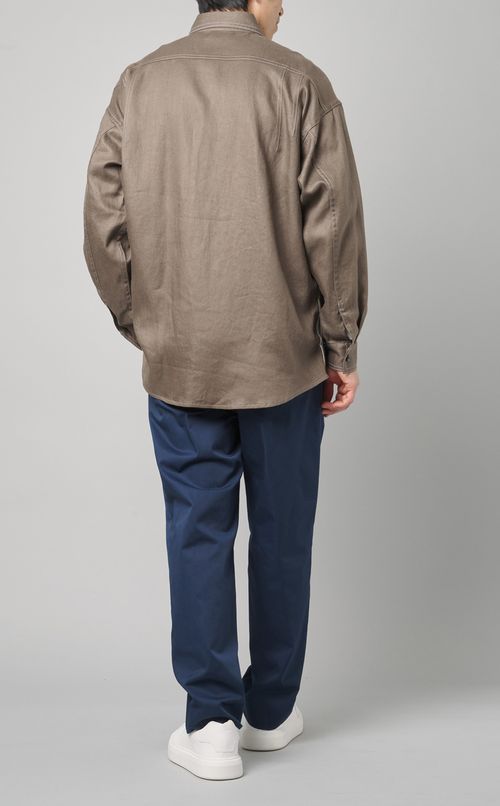 リネンツイルシャツブルゾン