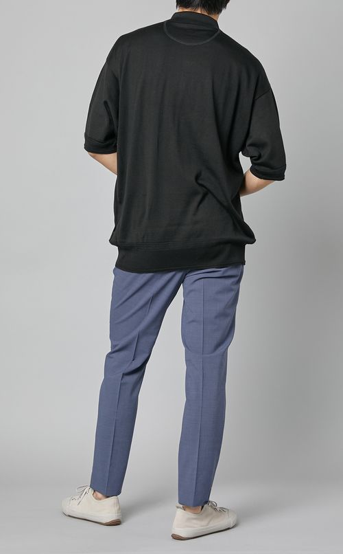 シルクコットンポロシャツ