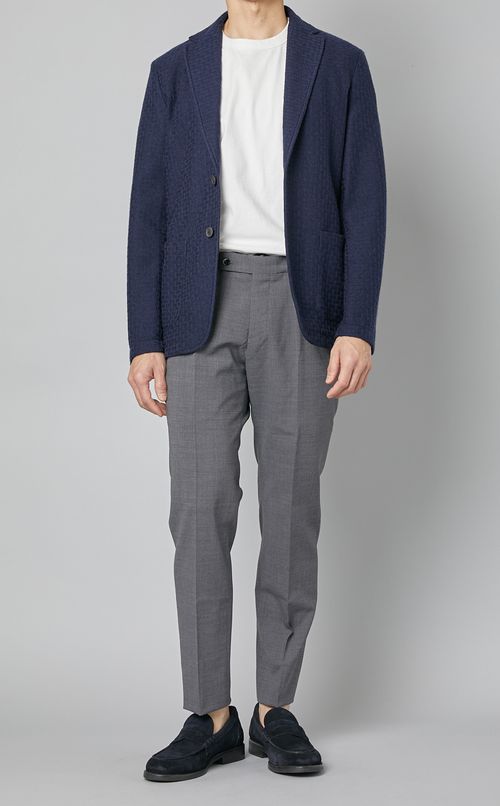 パターンジャガード2ボタンジャケット