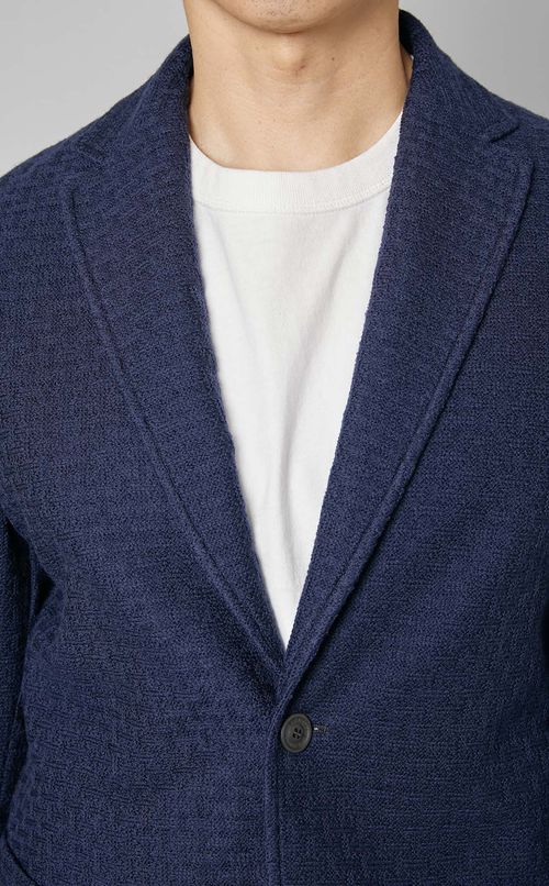 パターンジャガード2ボタンジャケット