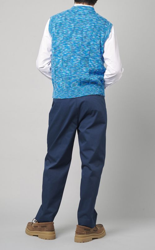 シルクコットンVネックベスト