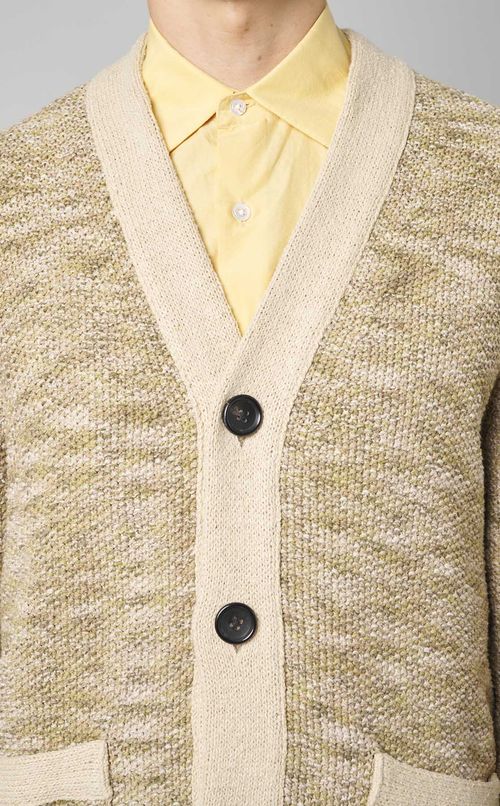 シルクコットンVネックカーディガン