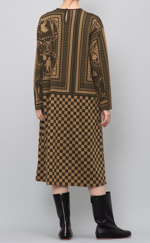 プリントカットソーワンピース