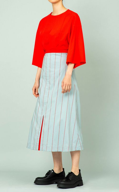 ストライプロングスカート