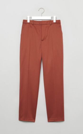 ウール混テーパードイージーパンツ