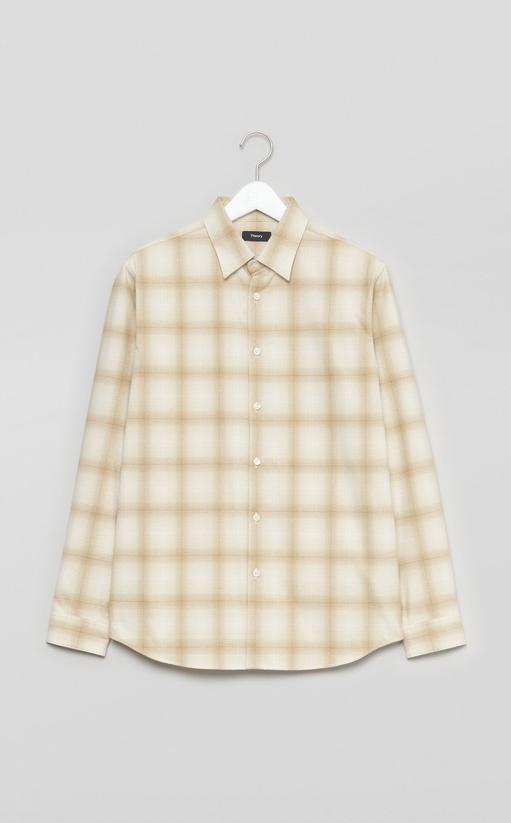 レギュラーカラーチェックシャツ