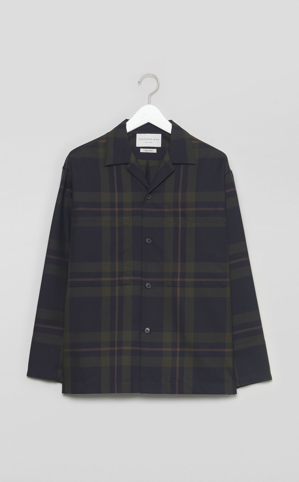 ロングスリーブオープンカラーシャツ