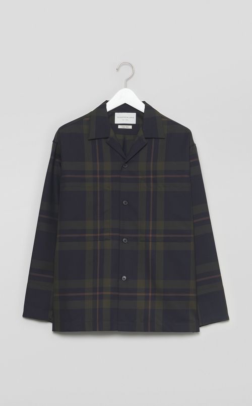 ロングスリーブオープンカラーシャツ