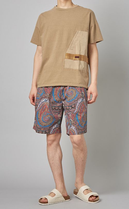 ペイズリープリントショーツ