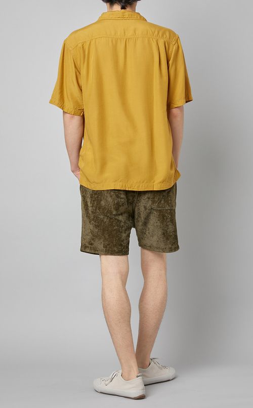 レーヨン刺繍オープンシャツ