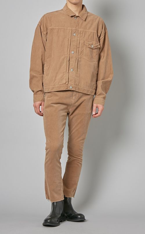 サマーコーデュロイストレッチブーツカット