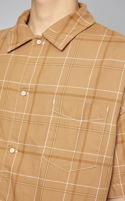 ライトオンスチェックオープン半袖シャツ