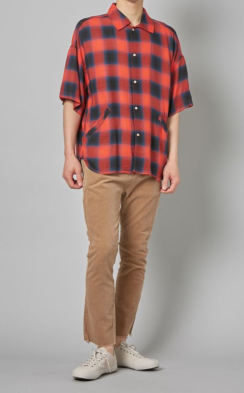 サマーコーデュロイストレッチブーツカット