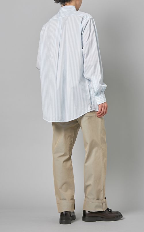 ストライプボタンダウンシャツ