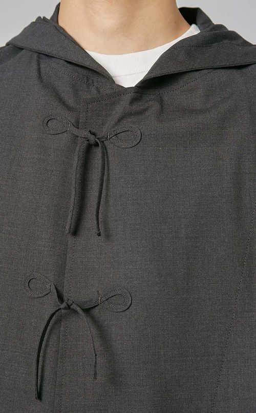 ストレッチウールフードブルゾン