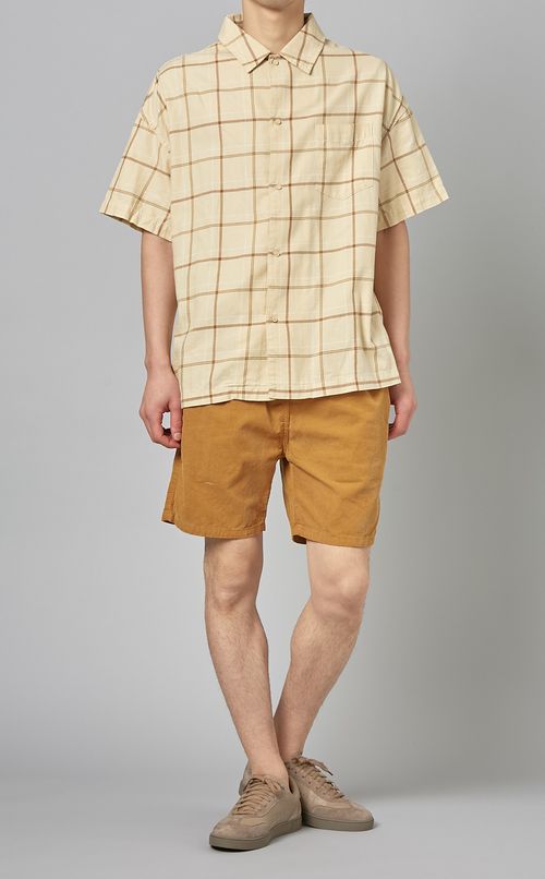 ライトオンスチェックオープン半袖シャツ