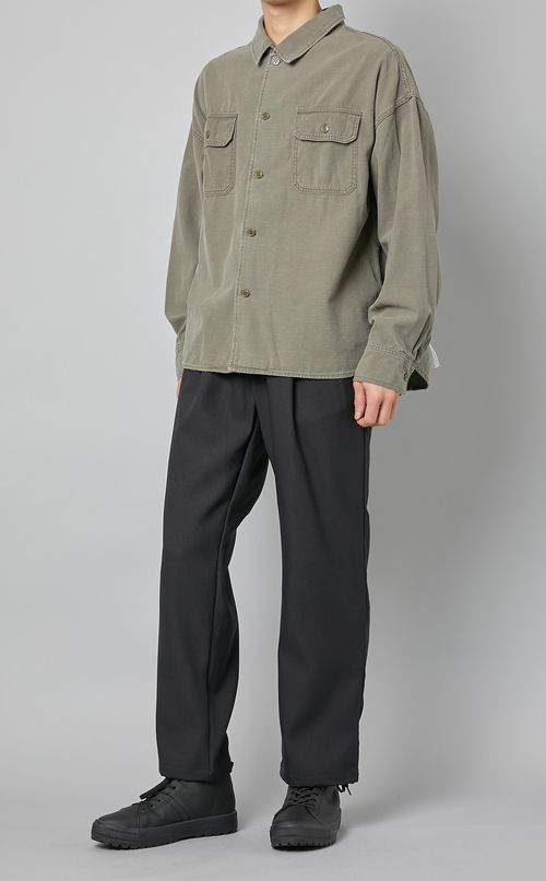 ミリタリー刺繍シャツ