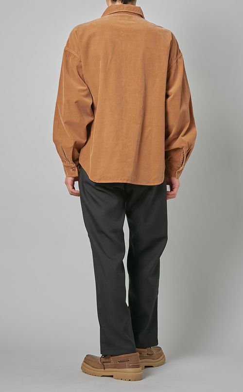 コーデュロイワイドミリタリーシャツ