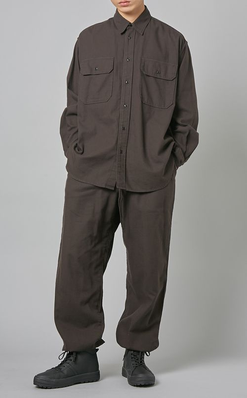 コットンシルクダブルポケットシャツ