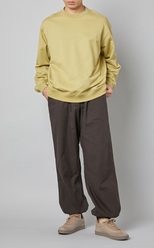 コットンシルクドロストパンツ