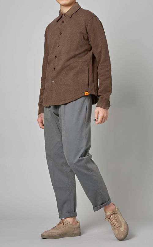 裏毛シャツジャケット