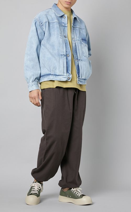 コットンシルクドロストパンツ