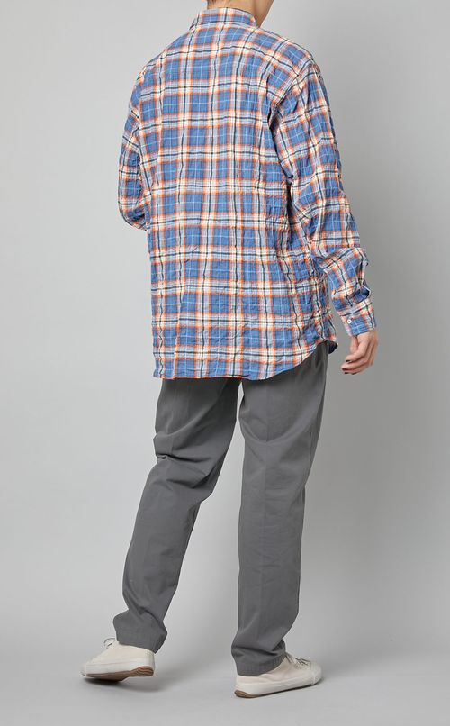 ギャザーチェックシャツ