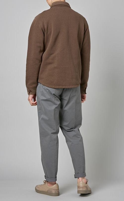 裏毛シャツジャケット