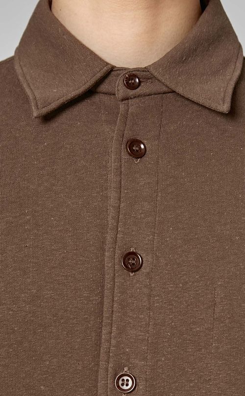 裏毛シャツジャケット