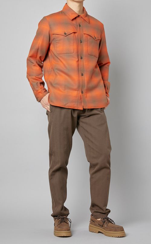 チェック中綿シャツジャケット