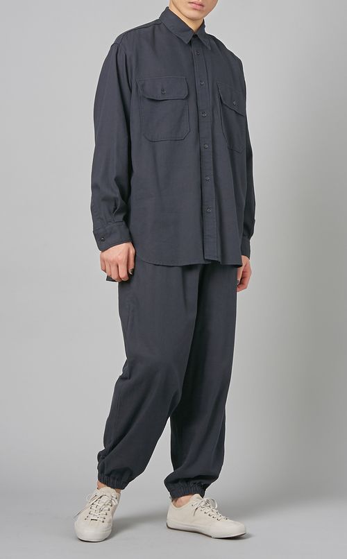 コットンシルクドロストパンツ