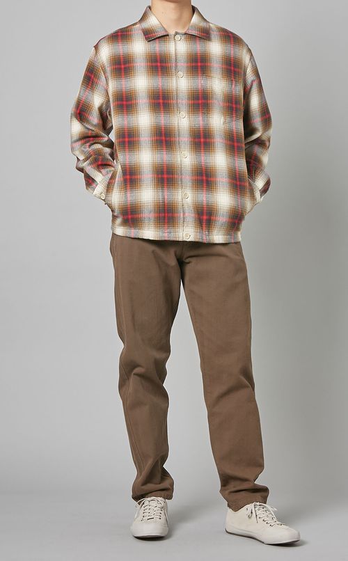 チェックシャツジャケット