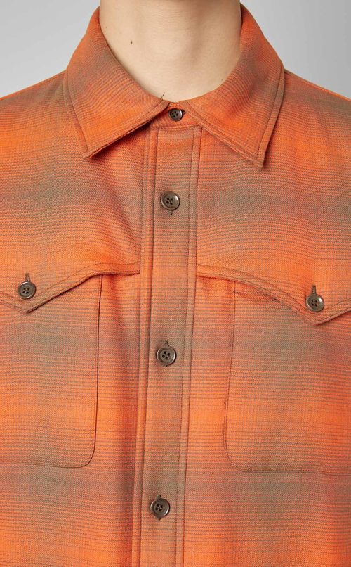 チェック中綿シャツジャケット