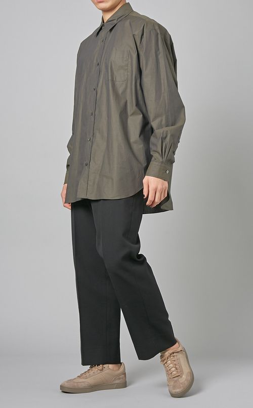 コットンレギュラーカラーシャツ