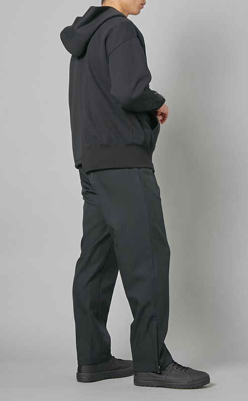 アシンメトリックジップフーディー