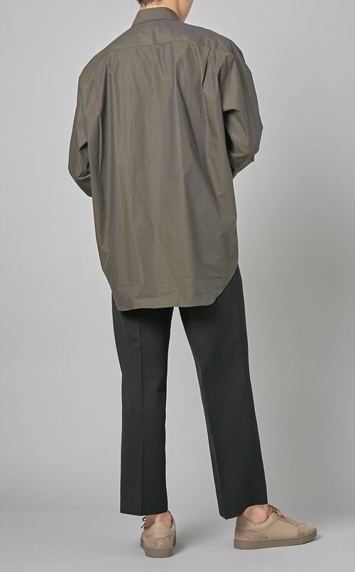 コットンレギュラーカラーシャツ